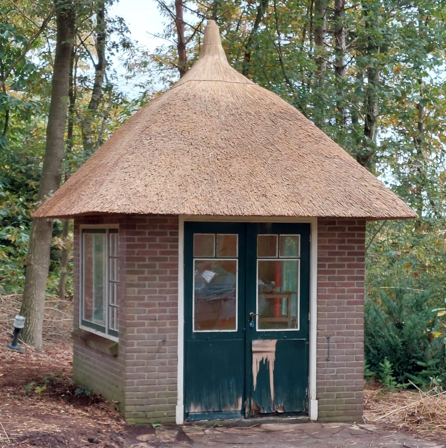 Tuinhuis rietgedekt in Pesse