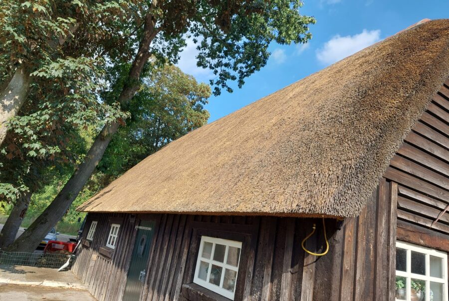 Schoonmaak van een schuur in Pesse